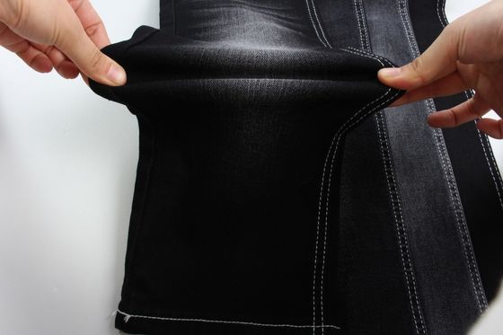 काली पीठ बुना हुआ डेनिम कपड़ा