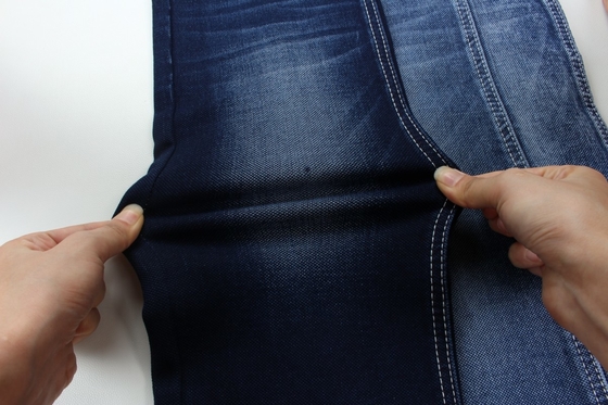 11.5 Oz नीला और नीला बैकसाइड डबल लेयर डेनिम जीन्स कपड़े