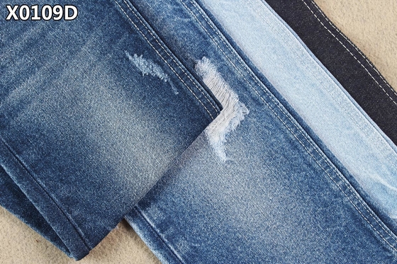 विंटेज भारी कपास डेनिम कपड़े 14.5oz बुना कस 6 X 6 TWILL ठंडा कपास खिंचाव सांस