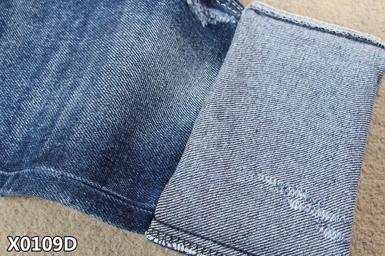 विंटेज भारी कपास डेनिम कपड़े 14.5oz बुना कस 6 X 6 TWILL ठंडा कपास खिंचाव सांस