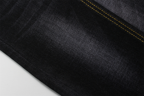 11 Oz Warp Slub Black Denim Fabric For Man Jeans High Stretch भारत बाजार शैली गर्म बिक्री