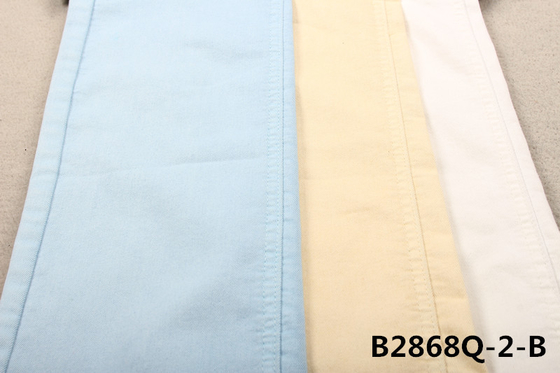 7.6OZ PFD कपास पॉलिएस्टर स्पैन्डेक्स सफेद डेनिम कपड़े महिलाओं के लिए जींस