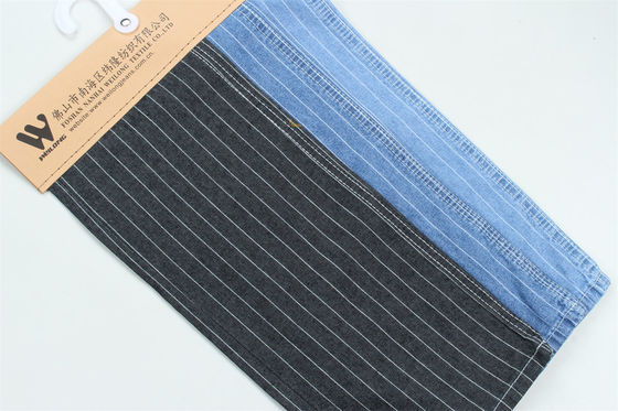 7 Onces 100% Cotton Stripe Denim Jeans Fabric For Shirts