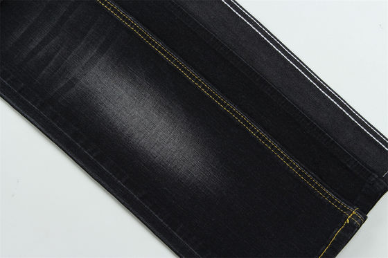 गहरे काले रंग उच्च खिंचाव स्लैब डेनिम कपड़े बच्चों और महिलाओं के लिए जींस