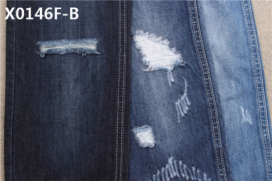 308 GSM 58/60" 10+10S*10 Cotton Denim Fabric for Apparel-Jeans with Soft Hand Feel