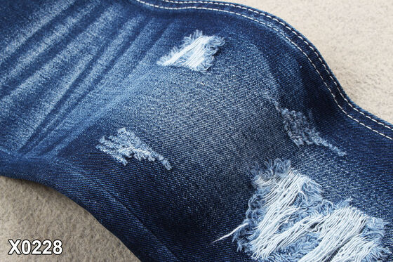 11.5 एक बार नॉन-स्पैन्डेक्स कॉटन डेनिम फैब्रिक 70'' चौड़ाई सुपर डार्क ब्लू जींस फैब्रिक