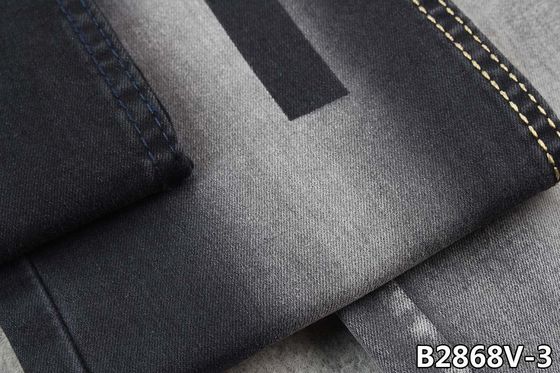10 OZ महिला जीन्स काले / काले रंग में डेनिम फैब्रिक खिंचाव