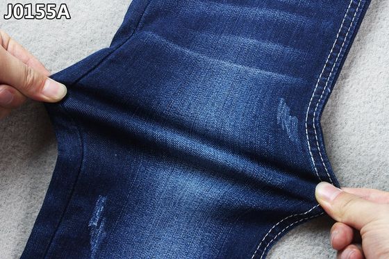 स्लब 2% स्पैन्डेक्स फैब्रिक टेक्सटाइल सैनफोराइजिंग के साथ 8.3OZ स्ट्रेच डेनिम फैब्रिक