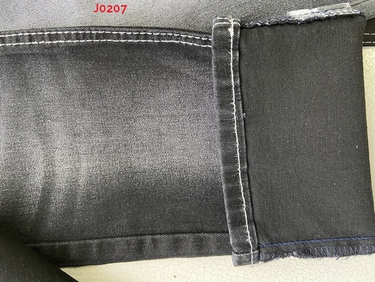 महिलाओं के जींस गर्ल पैंट के लिए 10.2 OZ हाई स्ट्रेच ब्लैक डेनिम फैब्रिक