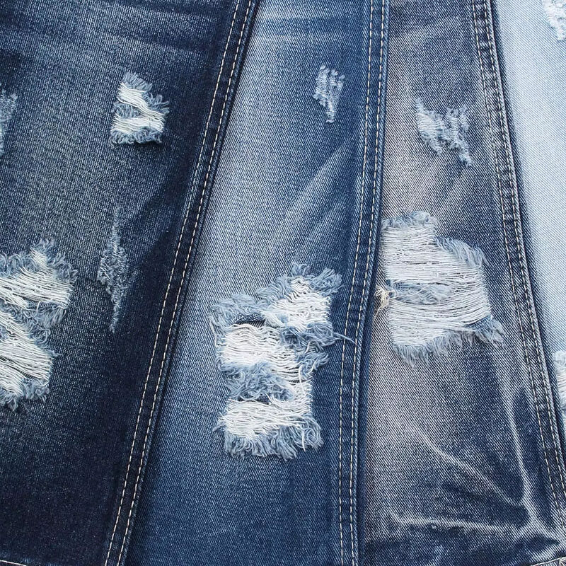 11.5 एक बार नॉन-स्पैन्डेक्स कॉटन डेनिम फैब्रिक 70'' चौड़ाई सुपर डार्क ब्लू जींस फैब्रिक