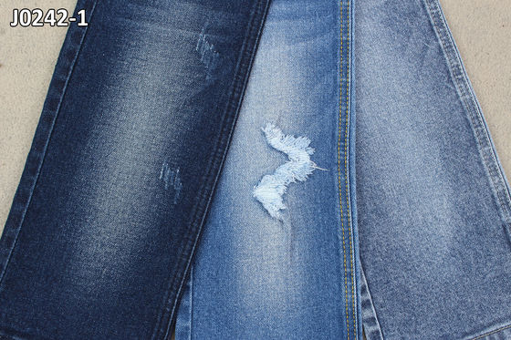 अच्छा दाम 11.7 OZ कॉटन स्पैन्डेक्स लिटिल स्ट्रेच डेनिम फैब्रिक व्हाइट बैकसाइड ऑनलाइन