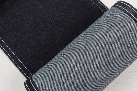 अच्छा दाम गहरे नीले रंग का उच्च स्पैन्डेक्स कपास पॉलिएस्टर स्ट्रेच डेनिम जीन्स कपड़े ऑनलाइन