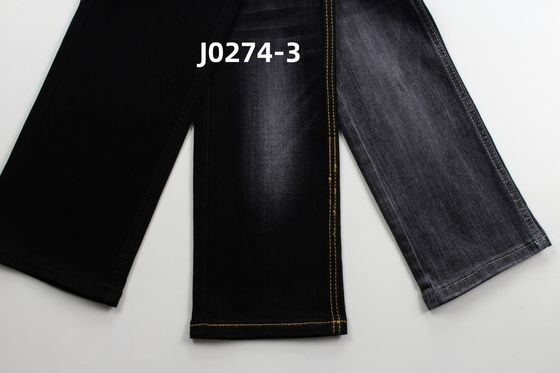 अच्छा दाम 10 Oz Warp Slub High Stretch Black Backside Jeans के लिए बुना हुआ डेनिम कपड़े ऑनलाइन