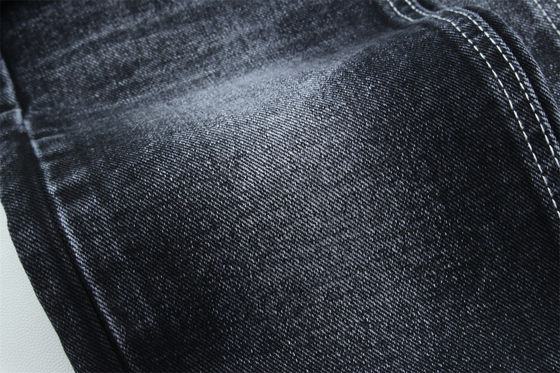 अच्छा दाम 14 औंस प्रतिस्पर्धी मूल्य ब्लैक डेनिम कपड़े पुरुष जींस या जैकेट के लिए ब्लैक बैकसाइड ब्रांड जीन्स के लिए उच्च गुणवत्ता ऑनलाइन