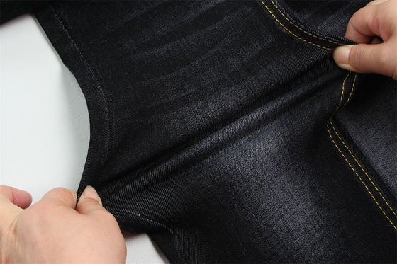 अच्छा दाम 11 Oz Warp Slub Black Denim Fabric For Man Jeans High Stretch भारत बाजार शैली गर्म बिक्री ऑनलाइन