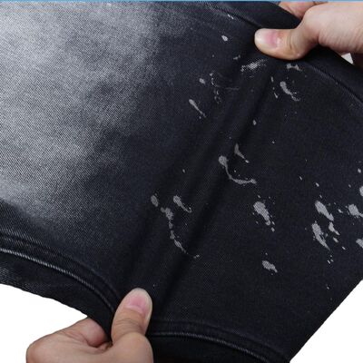 अच्छा दाम ब्लैक ब्लैक 170 सेमी कम्फर्ट स्ट्रेच कॉटन पॉलिएस्टर स्पैन्डेक्स डेनिम जींस फैब्रिक ऑनलाइन