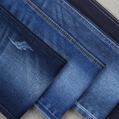 अच्छा दाम पुरुषों के जींस के लिए हॉट सेल 10.5 औंस कॉटन पॉलिएस्टर स्ट्रेच डेनिम जींस फैब्रिक ऑनलाइन