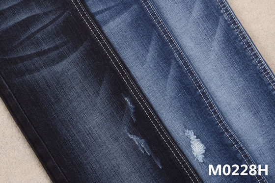अच्छा दाम जीन के लिए 1.5% स्पैन्डेक्स 11 ऑज़ स्लब कॉटन रेऑन स्ट्रेच क्रॉसहाट डेनिम फैब्रिक ऑनलाइन